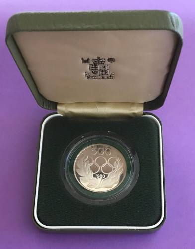 500 Mils Olympics games Moscow - Silver proof 